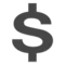 Heavy Dollar Sign emoji on Apple iOS 18.4