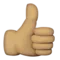 Polegar para cima: Tom de pele médio emoji no Apple iOS 9.3