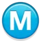带圆圈的 M iPhone 上的表情符号 (iOS 8.3)