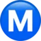 带圆圈的 M iPhone 上的表情符号 (iOS 11.3)