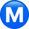 带圆圈的 M iPhone 上的表情符号 (iOS 14.6)