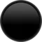 Black Circle emoji on iPhone (iOS 13.1)