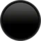 Black Circle emoji on Apple iOS 17.4