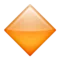 Large Orange Diamond emoji on Apple iOS 10.0