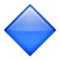 Large Blue Diamond emoji on Apple iOS 6.0