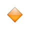 Small Orange Diamond emoji on Apple iOS 9.1