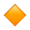 Kim cương cam nhỏ emoji trên iPhone (iOS 15.4)