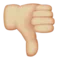 Daumen runter: Mittlerer bis heller Hautton Emoji auf Apple iOS 9.0