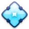 Diamond with a Dot emoji on Apple iOS 6.0
