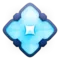 Diamond with a Dot emoji on Apple iOS 10.0
