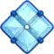Diamant med en prik emoji på iPhone