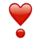 Hjärtutrop emoji på iPhone (iOS 9.1)
