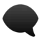 Vänster pratbubbla emoji på iPhone (iOS 11.2)