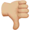 Thumbs Down: Medium-Light Skin Tone emoji on iPhone