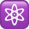 Atomsymbol emoji på iPhone