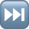 Next Track Button emoji on iPhone (iOS 13.1)
