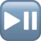Play or Pause Button emoji on iPhone (iOS 13.1)