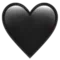 Black Heart emoji on Apple iOS 18.4