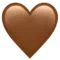 Trái tim nâu emoji trên iPhone (iOS 15.4)