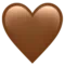 Brunt hjerte emoji på iPhone