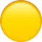 Yellow Circle emoji on iPhone (iOS 13.3)