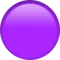 Purple Circle emoji on iPhone (iOS 16.4)