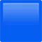 Blue Square emoji on iPhone (iOS 13.3)