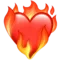 Trái tim rực lửa emoji trên iPhone (iOS 15.4)
