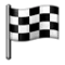 Rutig flagga emoji på iPhone (iOS 5.0)