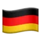🇩🇪 Flag: Germany emoji on iPhone (iOS 16.4)