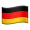 🇩🇪 독일 국기 iPhone의 이모지 (iOS 17.4)