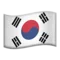 🇰🇷 Drapeau : Corée du Sud emoji sur iPhone (iOS 13.2)