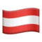 🇦🇹 Flagga: Österrike emoji på iPhone (iOS 11.2)