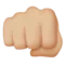 Oncoming Fist: Medium-Light Skin Tone emoji on iPhone (iOS 14.6)