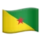 🇬🇫 Flag: French Guiana emoji on iPhone (iOS 13.3)