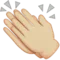 Clapping Hands: Medium-Light Skin Tone emoji on Apple iOS 9.1