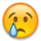 Crying Face emoji on Apple iOS 5.0