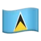 🇱🇨 Flag: St. Lucia emoji on iPhone (iOS 16.4)