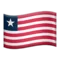 🇱🇷 Quốc kỳ: Liberia emoji trên iPhone (iOS 15.4)