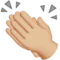 bertepuk tangan: ton kulit sederhana cerah emoji di Apple iOS 16.4