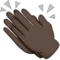 Applaudissements : Teint foncé emoji sur Apple iOS 9.3