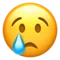 Ağlayan Yüz Apple üzerinde emoji iOS 11.1