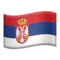 🇷🇸 Bayrak: Sırbistan iPhone üzerinde emoji (iOS 17.4)
