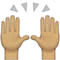 Zvednutí rukou: Střední odstín pleti emoji na Apple iOS 8.3