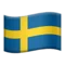 🇸🇪 Bandera: Suecia emoji en iPhone (iOS 12.1)