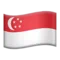 🇸🇬 Bayrak: Singapur iPhone üzerinde emoji (iOS 17.4)