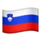 🇸🇮 Bayrak: Slovenya iPhone üzerinde emoji (iOS 17.4)