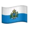 🇸🇲 Bayrak: San Marino iPhone üzerinde emoji (iOS 17.4)
