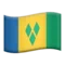 🇻🇨 Bayrak: Saint Vincent ve Grenadinler iPhone üzerinde emoji (iOS 17.4)