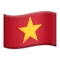 🇻🇳 Bayrak: Vietnam iPhone üzerinde emoji (iOS 17.4)